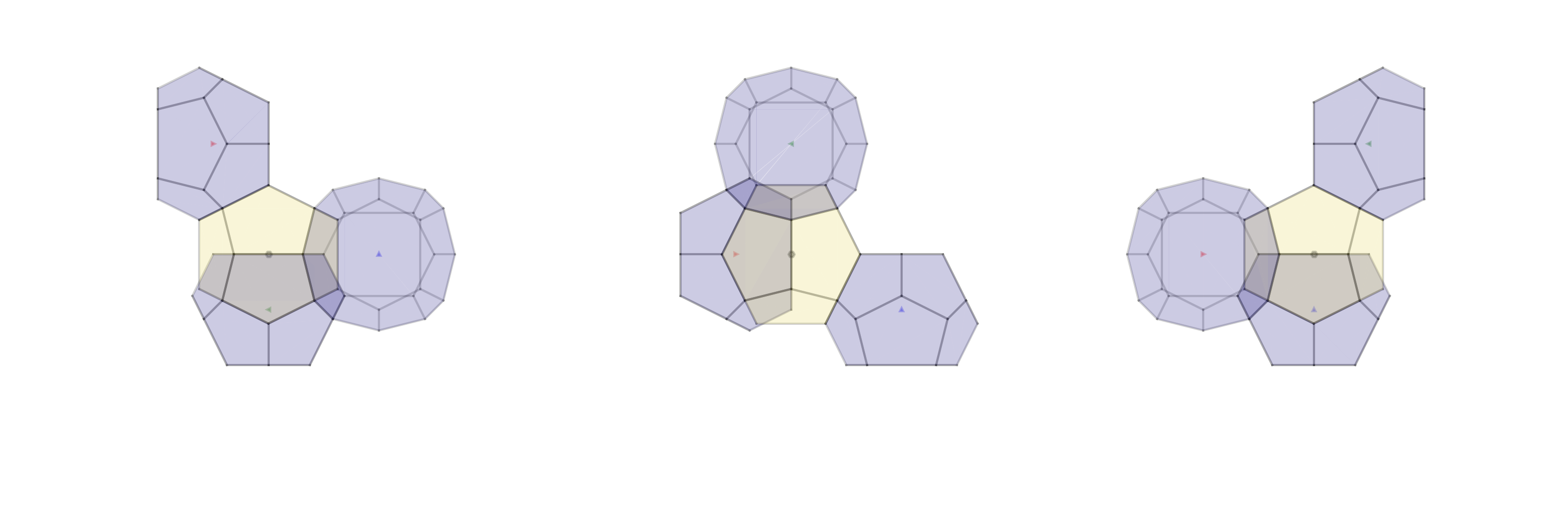 Left-handed ½ unit cell